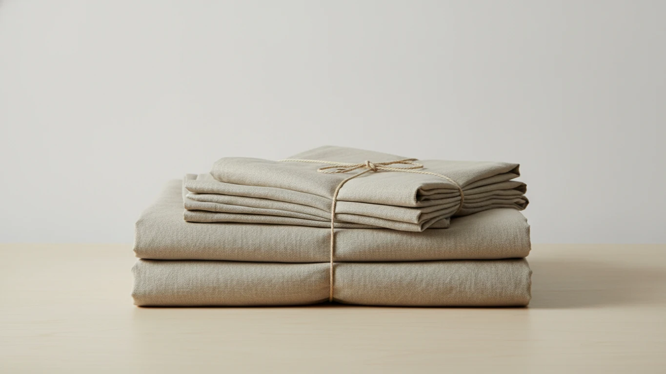 100% French Linen Bedding Sheet Set