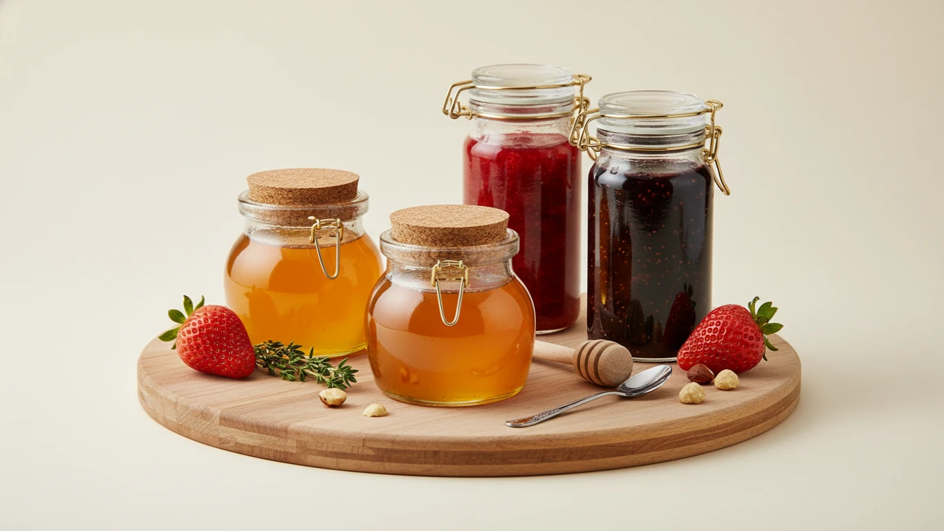 Artisan Honey and Fruit Preserves Set