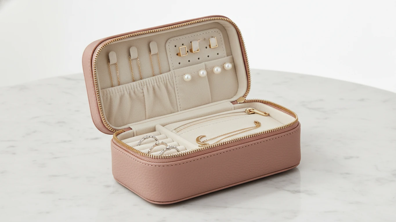 Compact Travel Jewelry Organizer