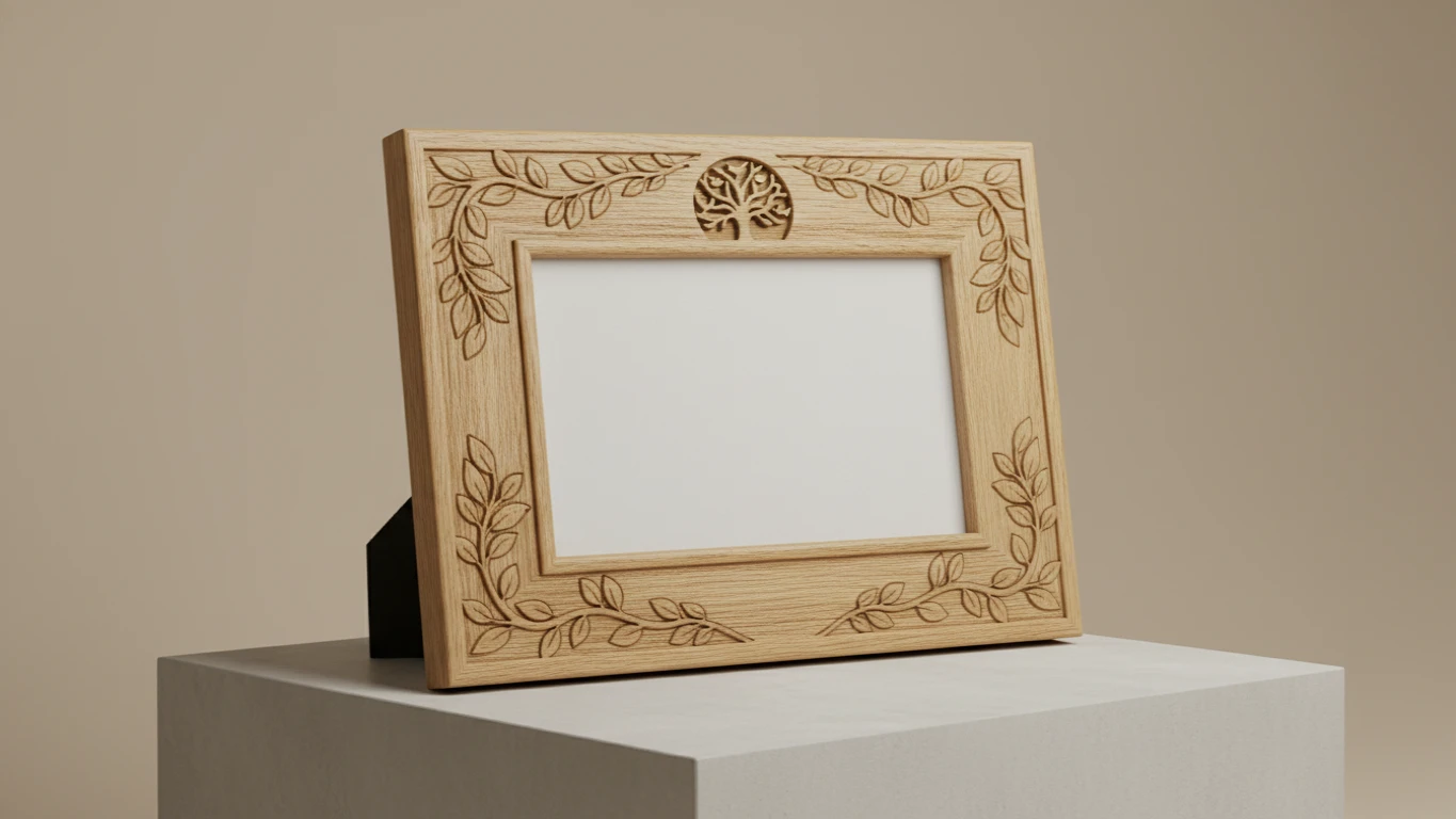 Custom Engraved Wood Photo Frame