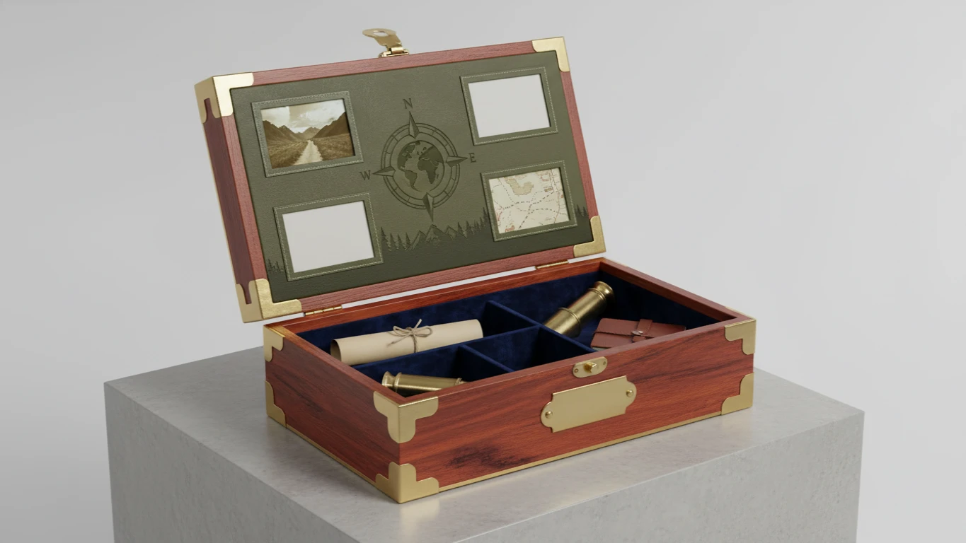 Customizable Adventure Photo Memory Box