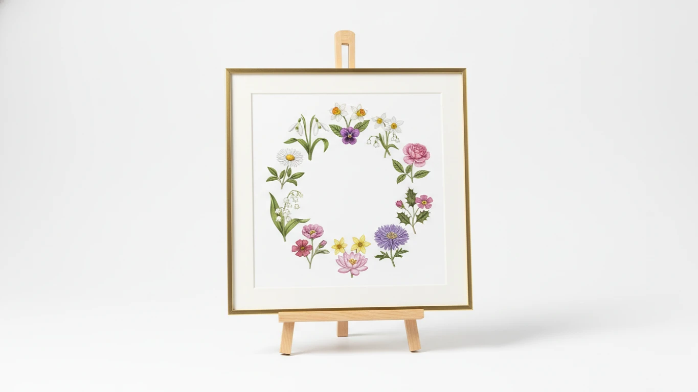 Customizable Birth Month Flower Print