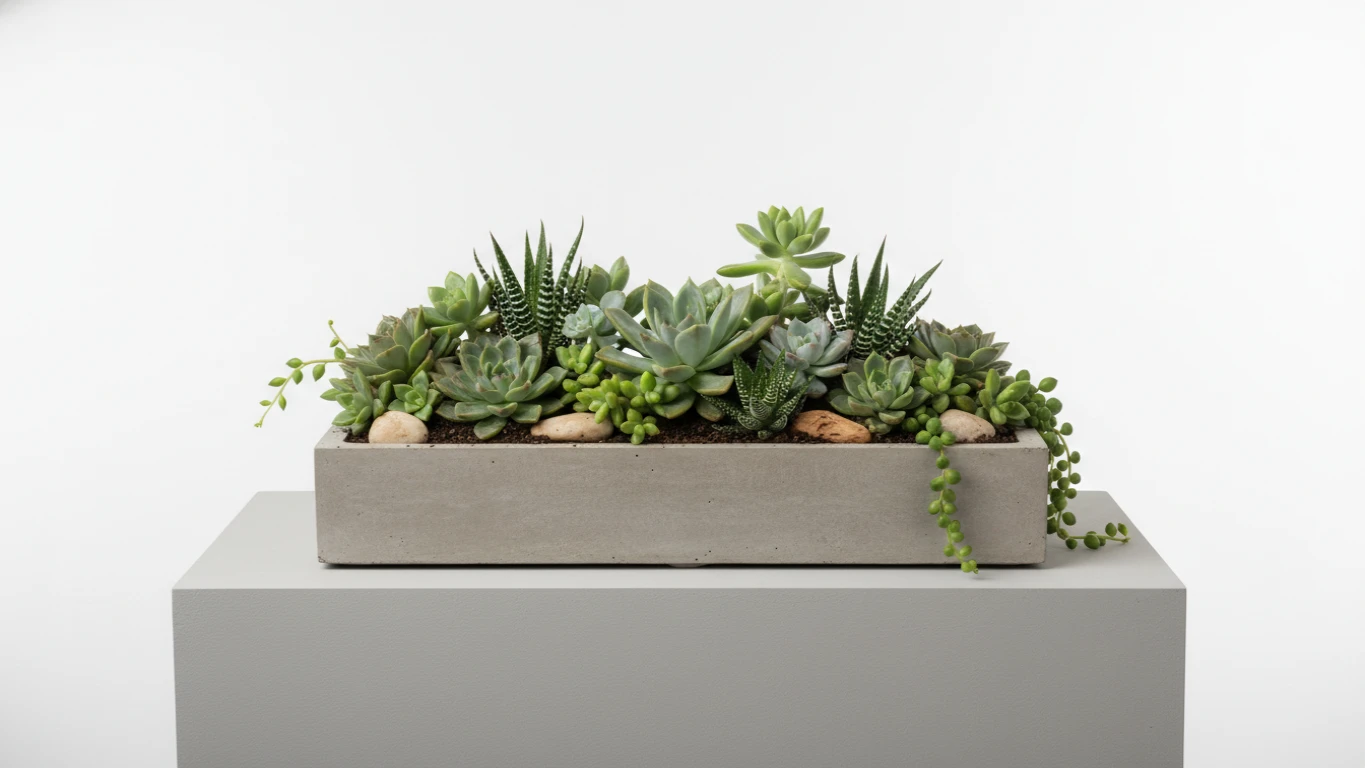 Desktop Succulent Garden