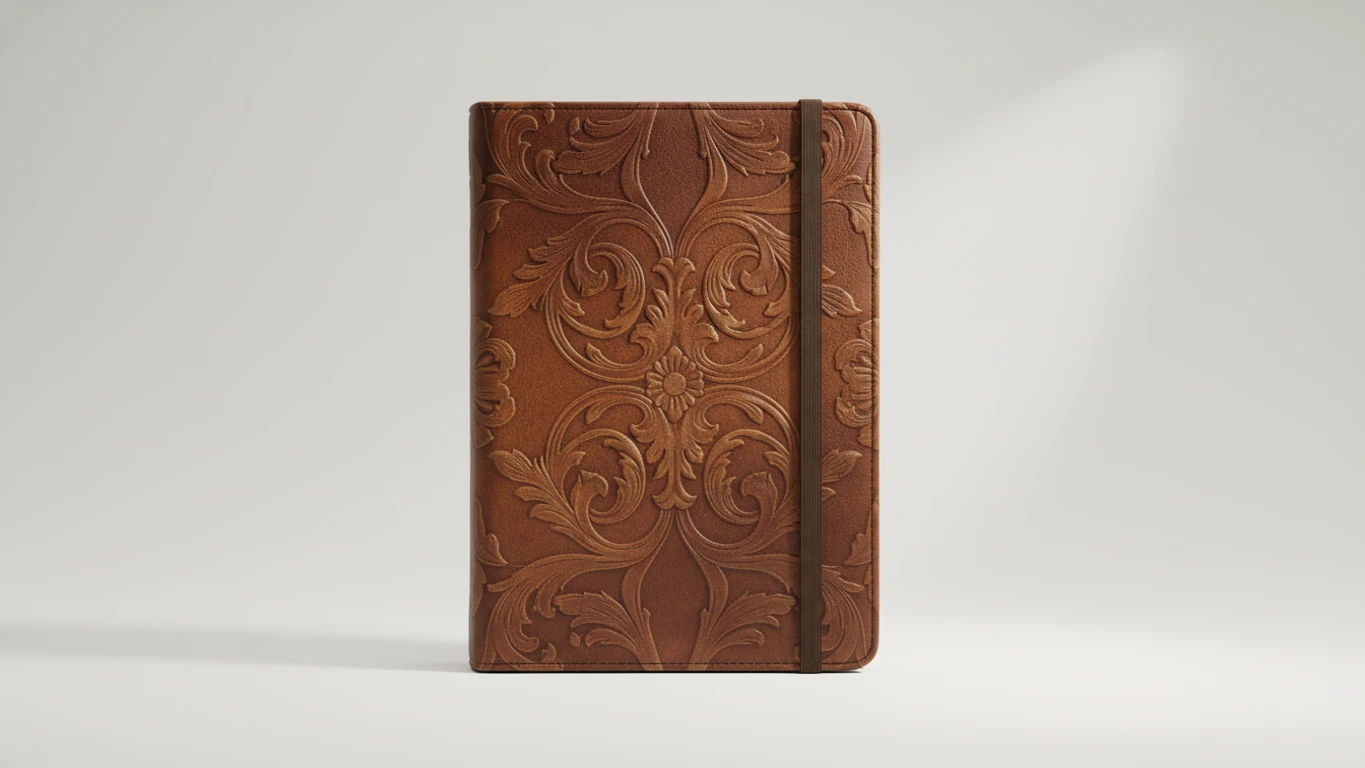 Embossed Vegan Leather Journal