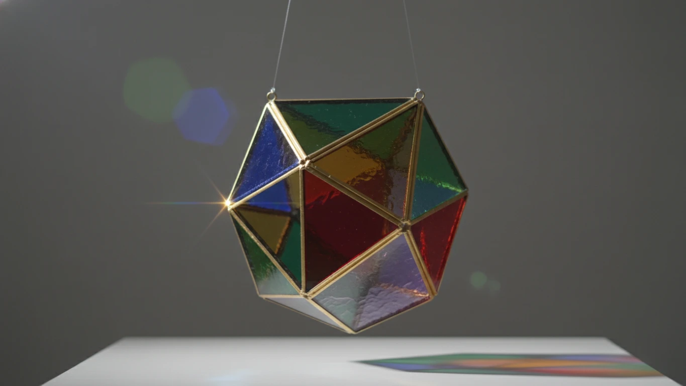 Geometric Glass Sun Catcher