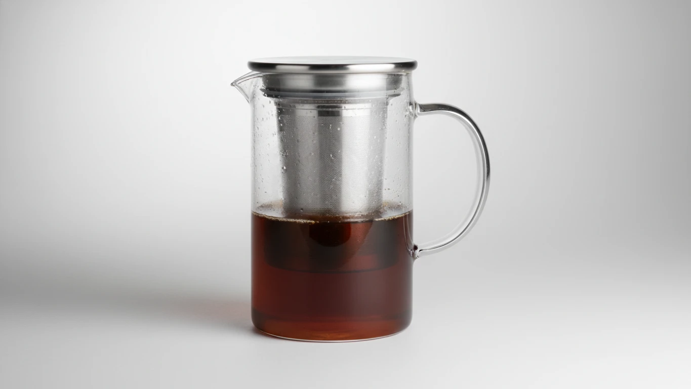 Hand-Blown Glass Cold Brew Infusion Pitcher