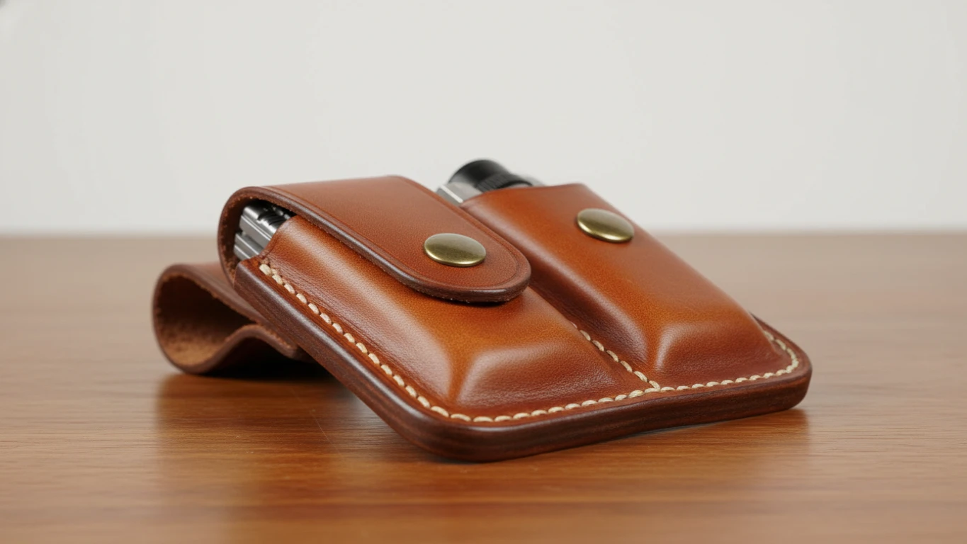 Handcrafted Leather Multi-Tool Belt Sheath