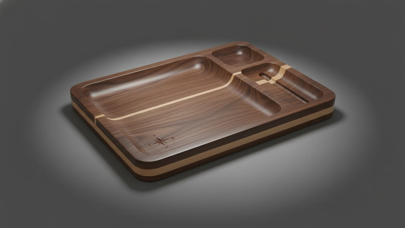 Handcrafted Wood Valet Tray