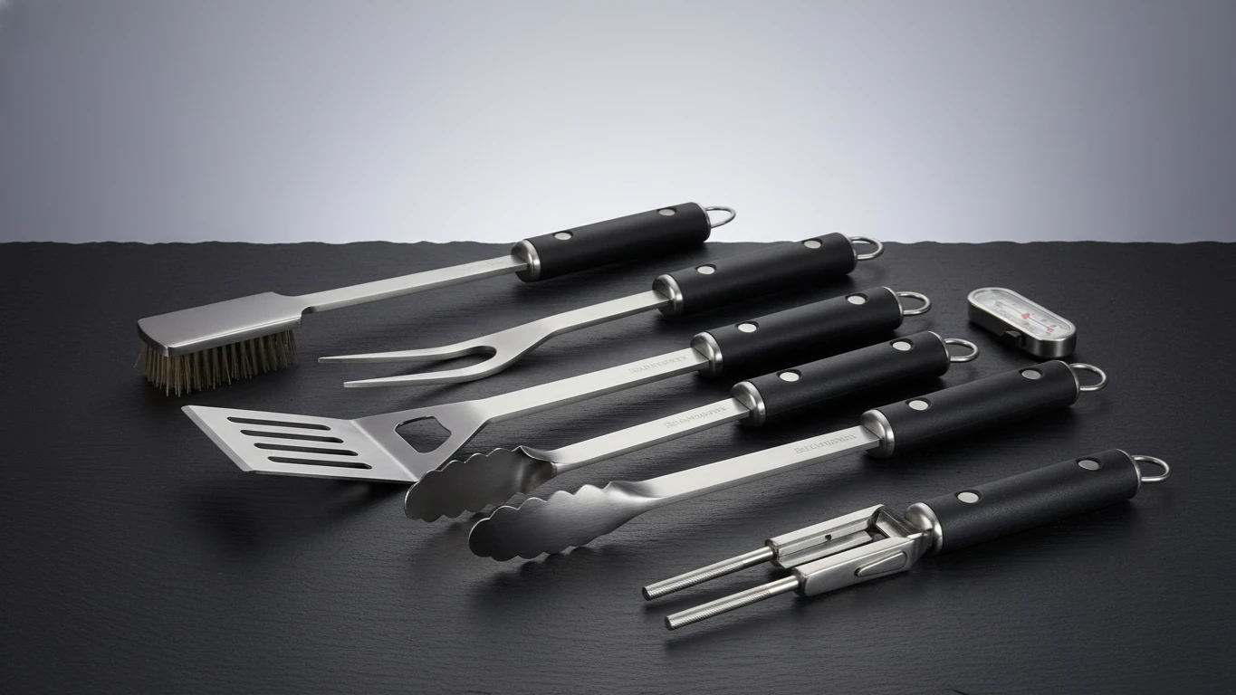 Heavy-Duty Stainless Steel BBQ Tool Set