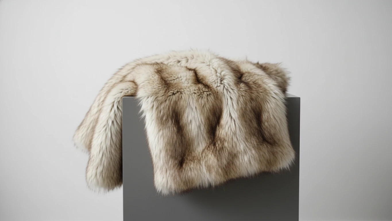 Heavyweight Textured Faux Fur Throw