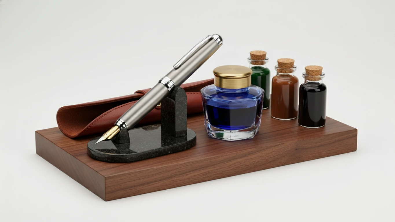 High-End Fountain Pen and Ink Set