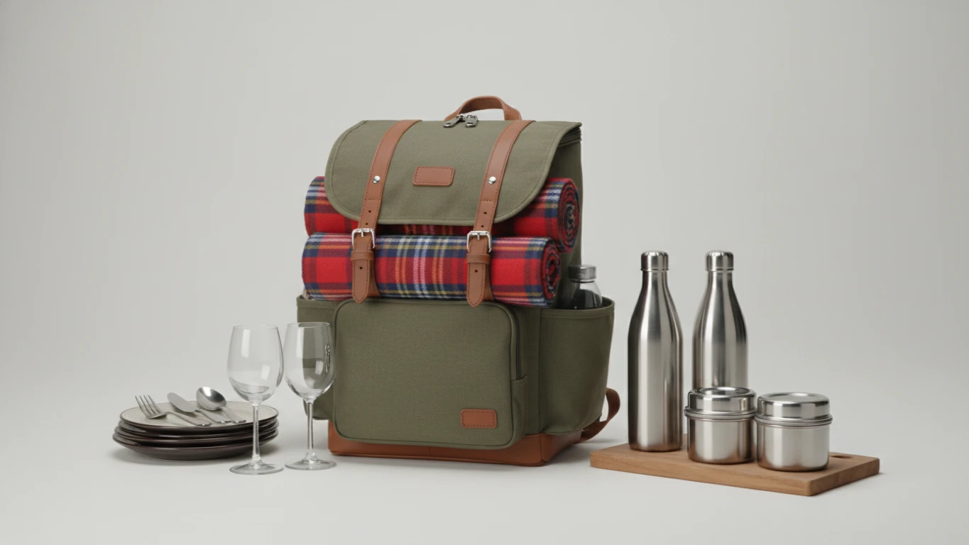 Insulated Two-Person Picnic Backpack