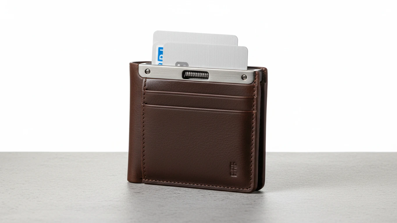 Leather Slim Wallet with Card Protection