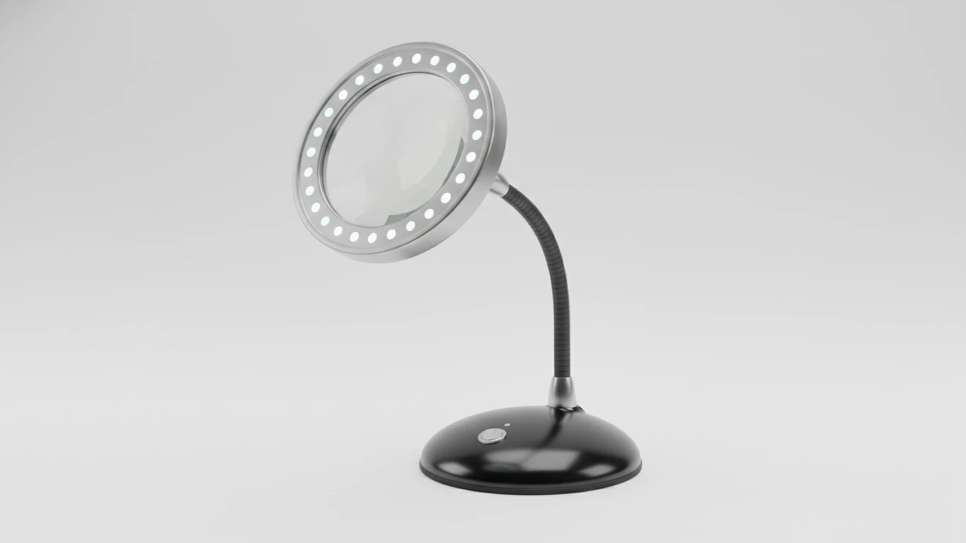 Lighted Tabletop Magnifier