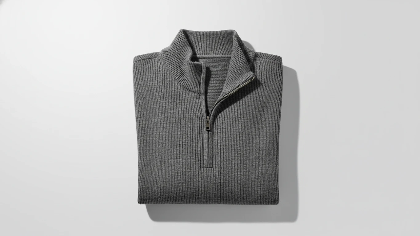 Merino Wool Quarter-Zip Pullover