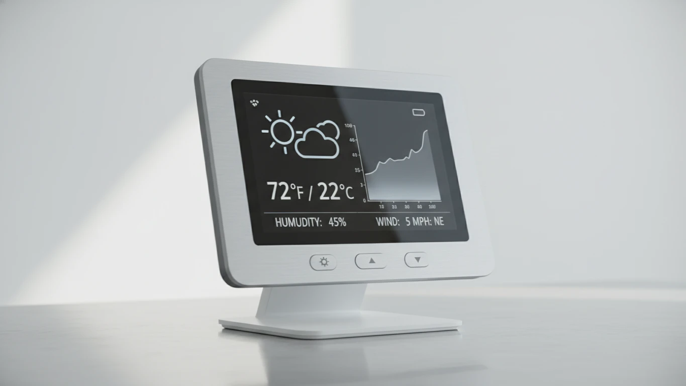 Modern Desktop Weather Forecast Station