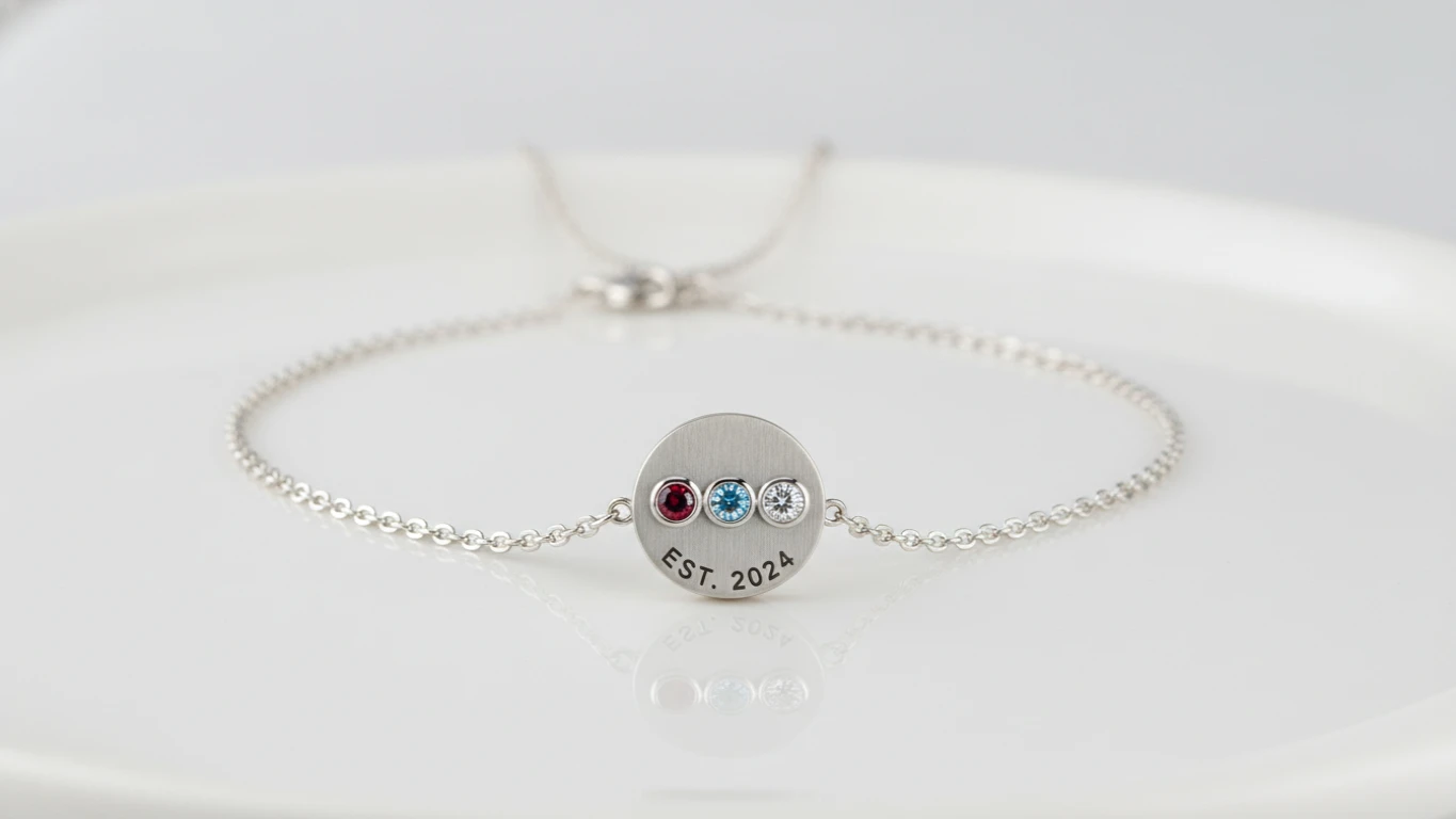 Personalized Birthstone Pendant Necklace