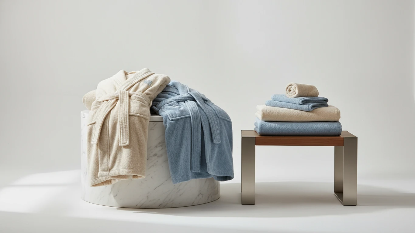 Plush Turkish Cotton Bathrobe Set