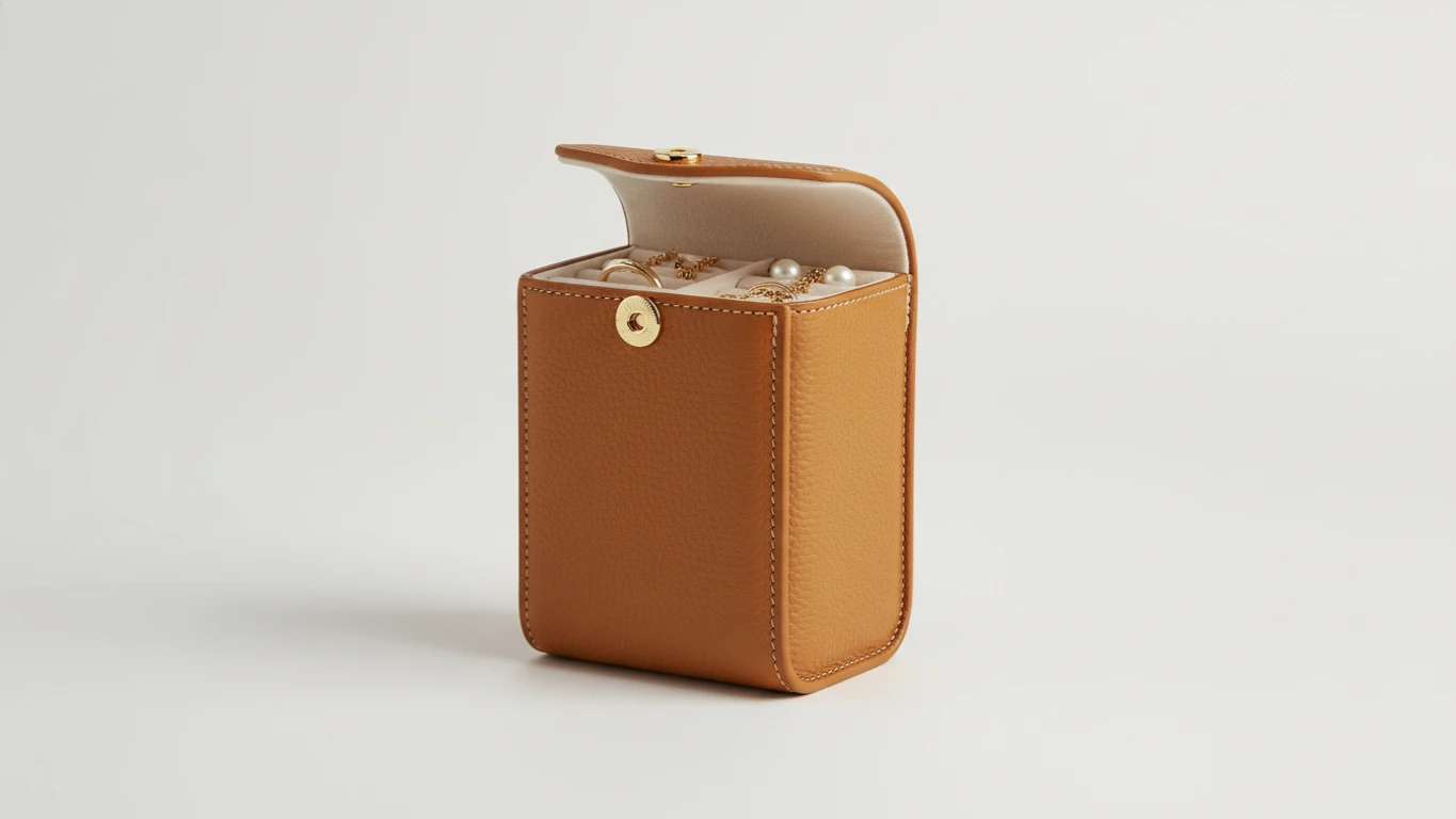 Portable Leather Jewelry Organizer