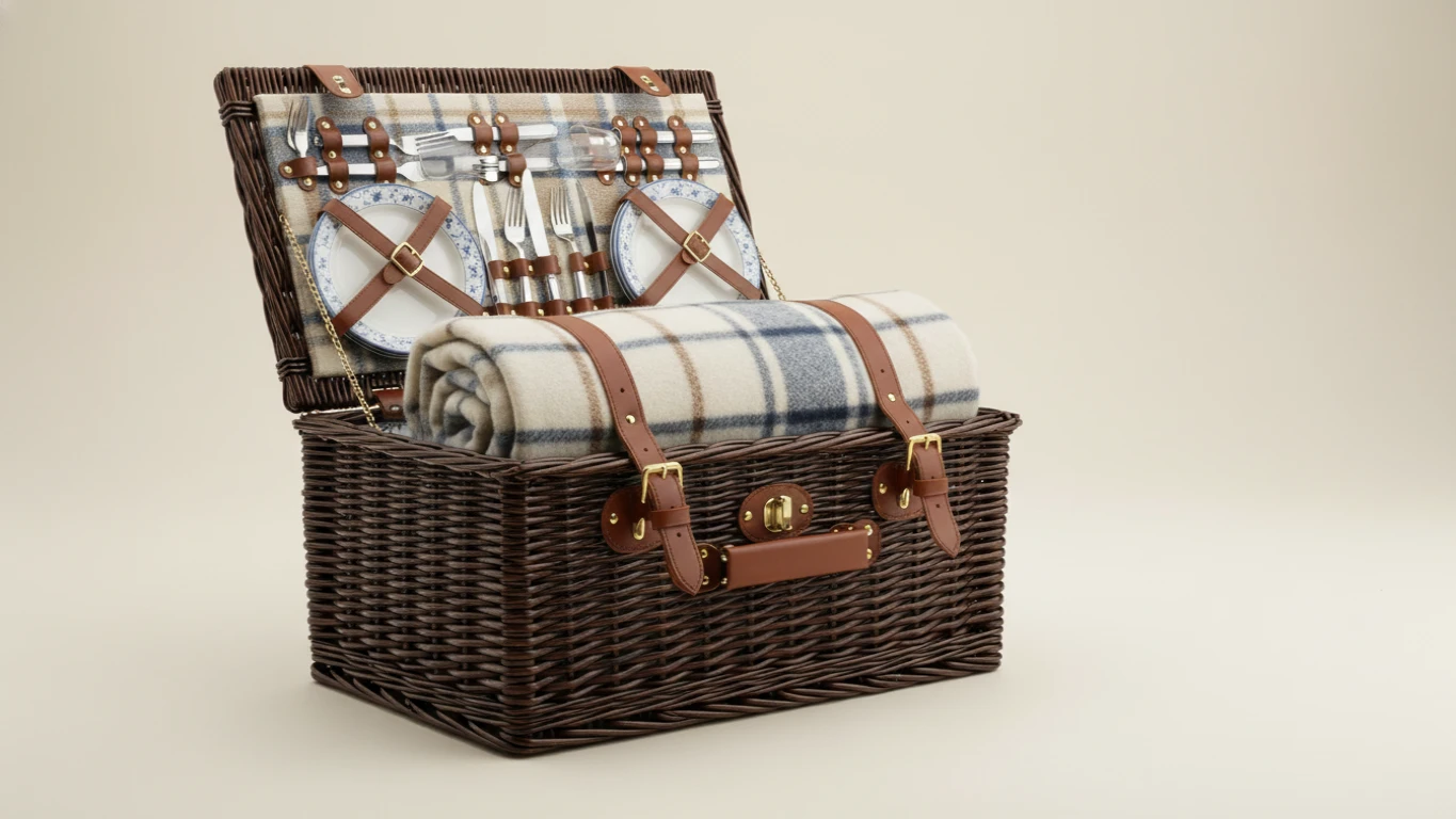Portable Luxury Picnic Basket