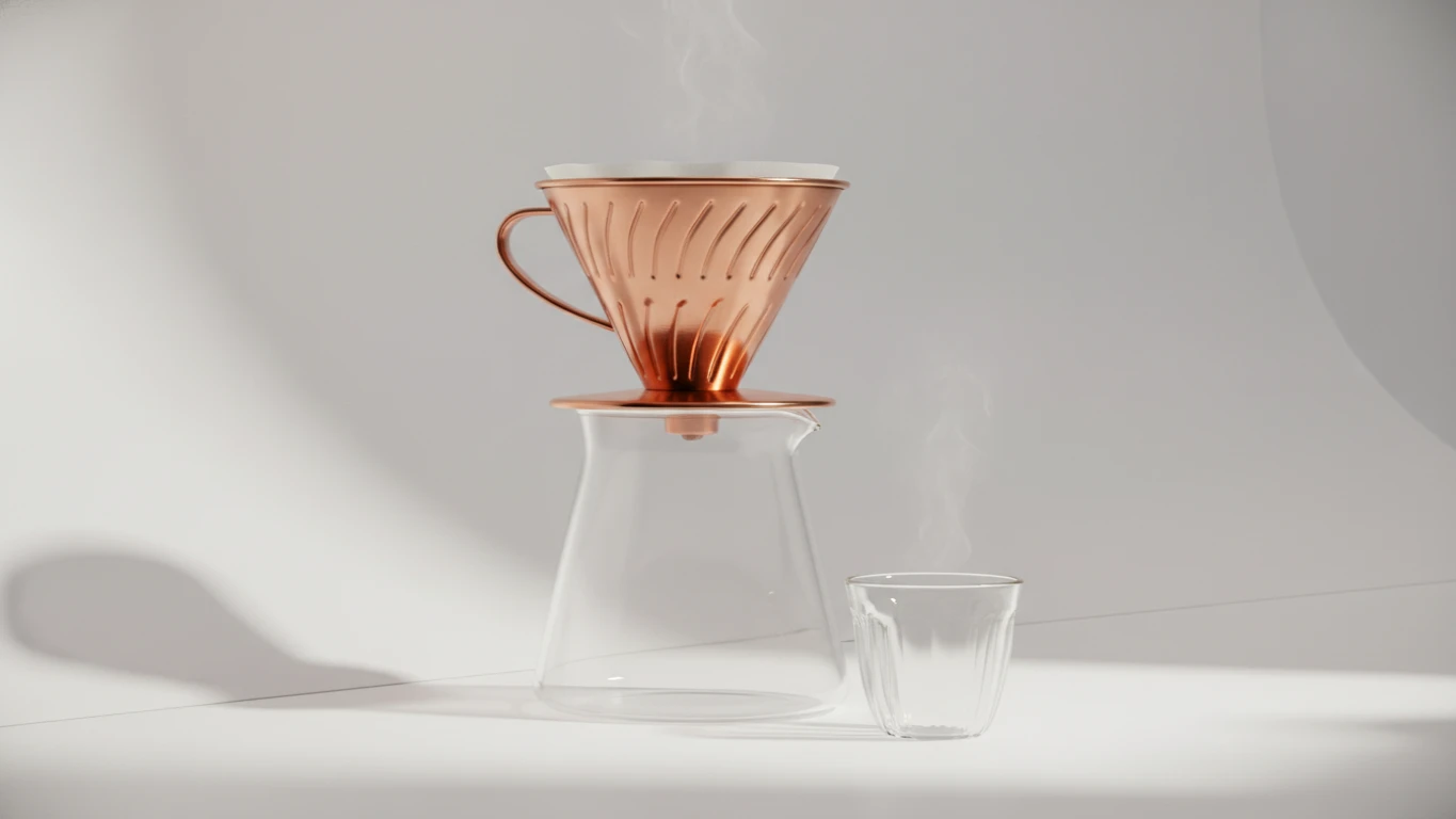 Precision Copper Pour-Over Coffee Dripper