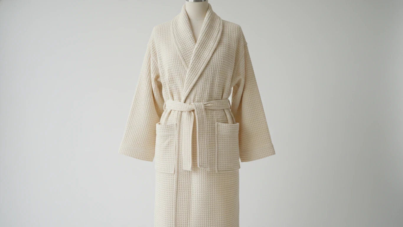Premium Cotton Waffle-Weave Robe
