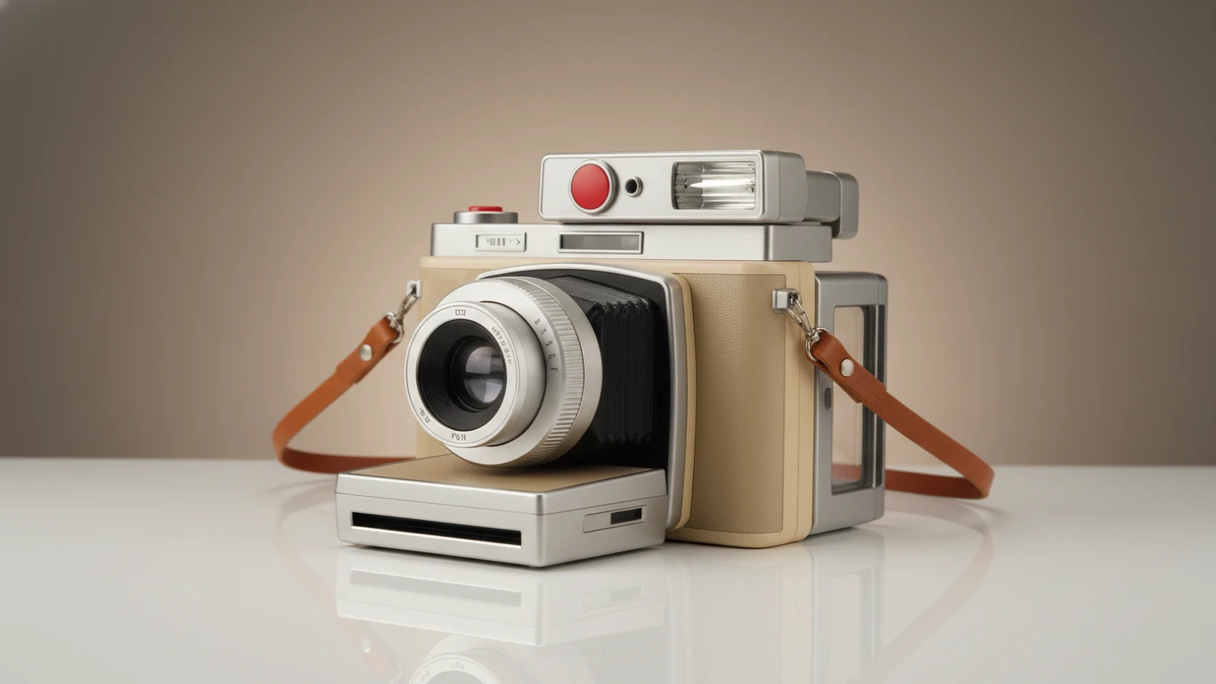 Retro-Style Instant Film Camera
