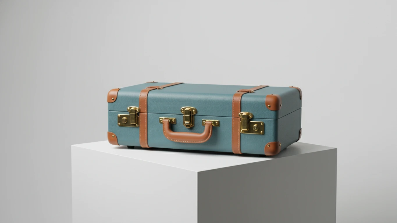 Retro-Style Suitcase Turntable