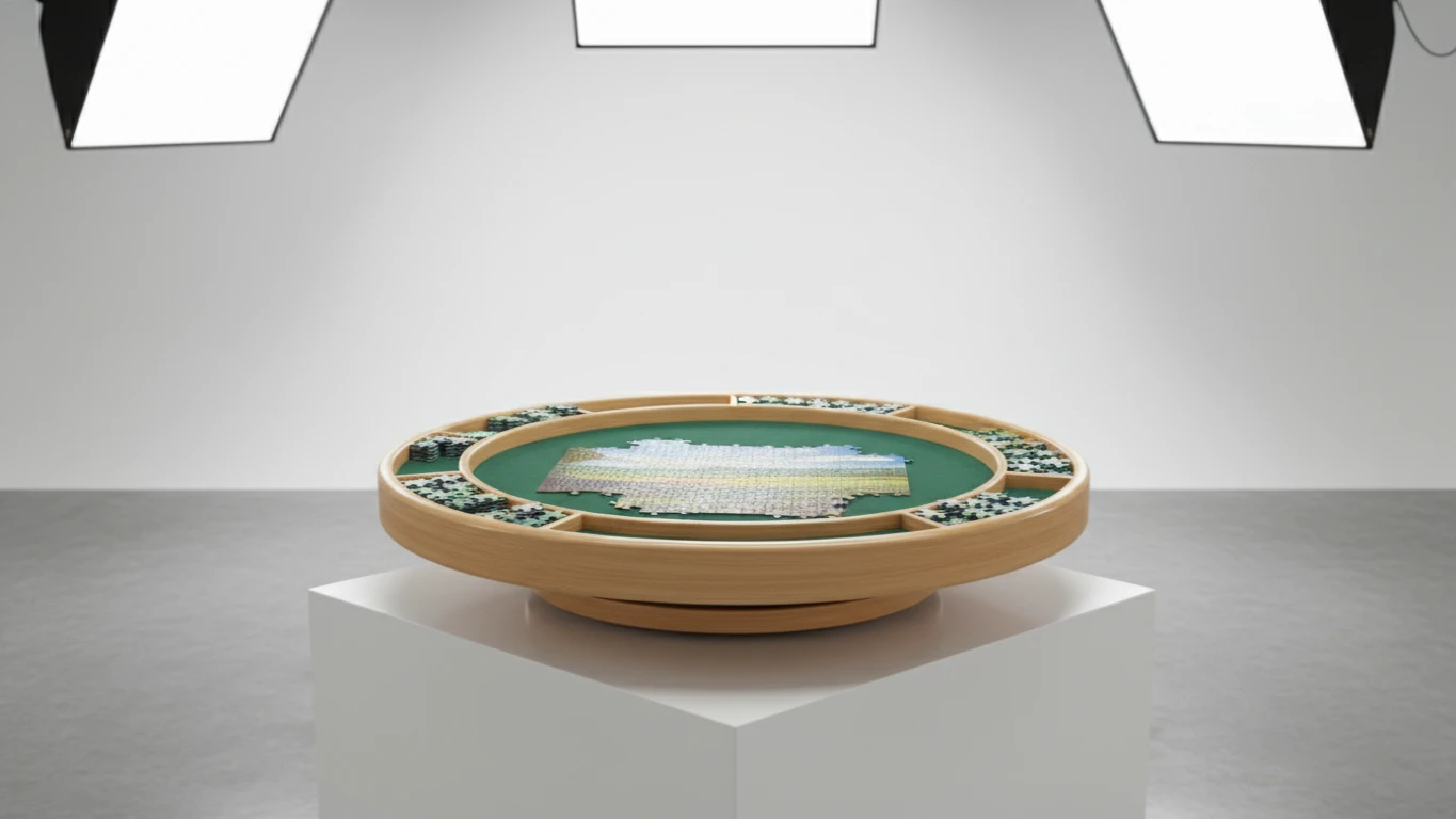 Rotating Jigsaw Puzzle Board