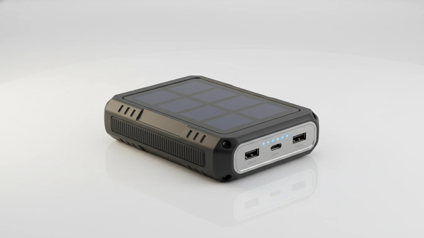 Solar-Powered Portable Power Bank