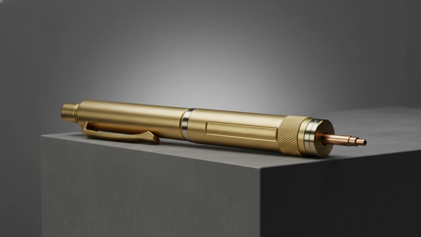 Solid Brass Bolt-Action Mechanical Pen