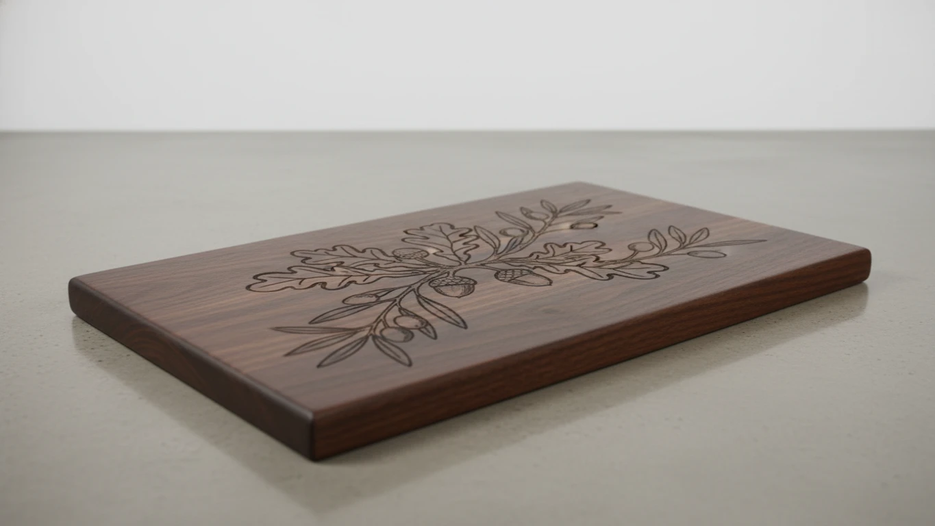 Solid Wood Engraved Charcuterie Board