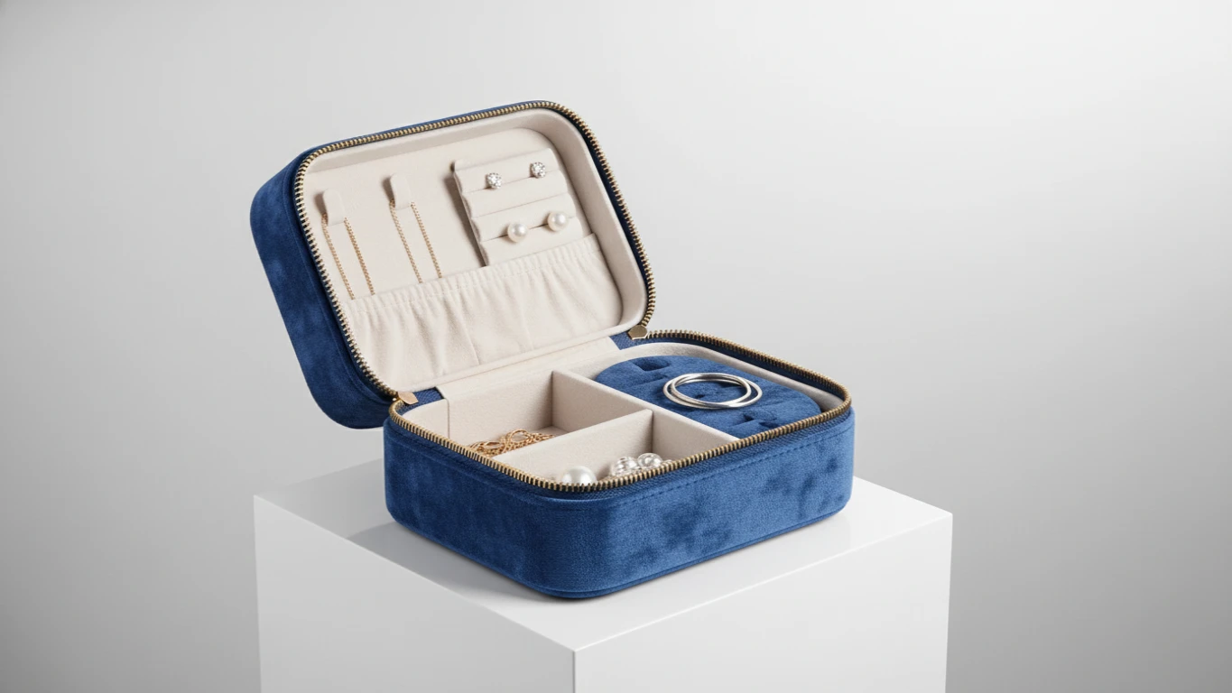 Velvet Jewelry Travel Organizer
