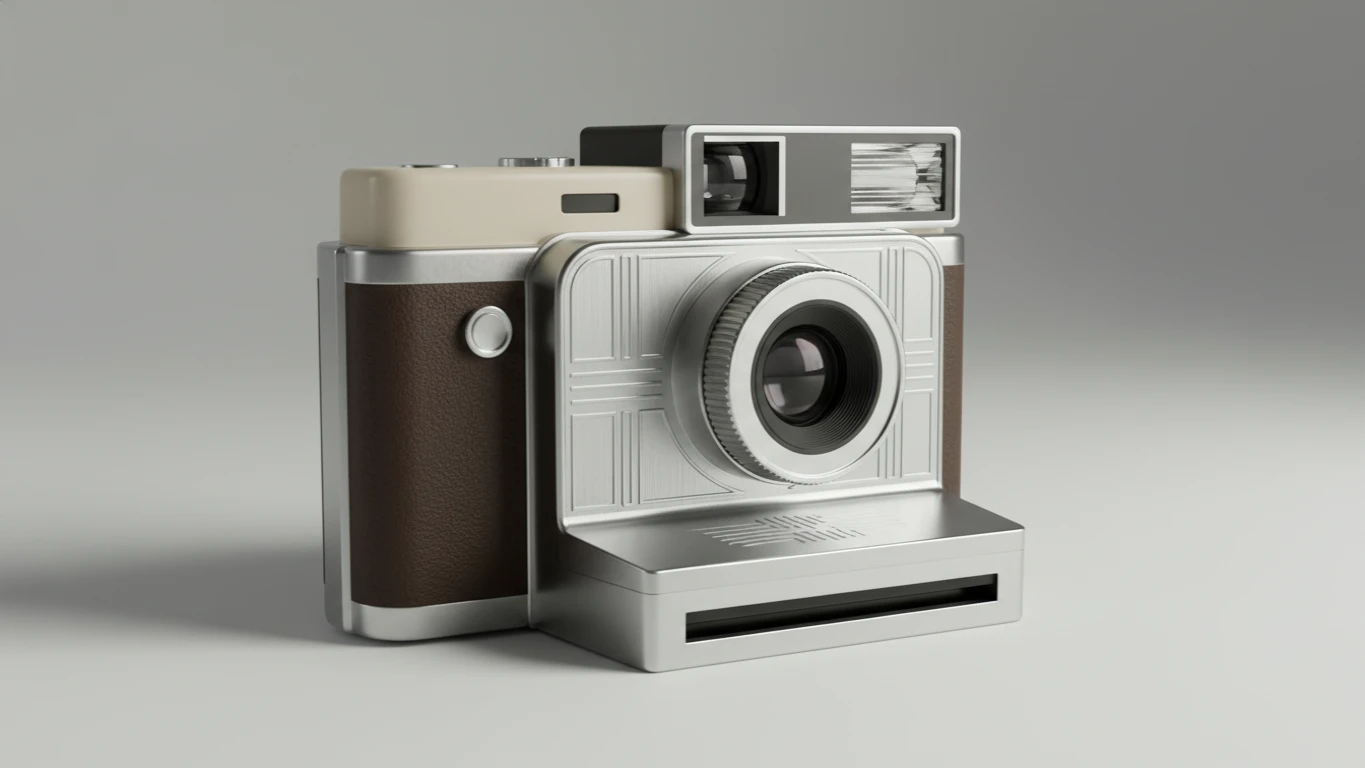 Vintage-Style Instant Film Camera