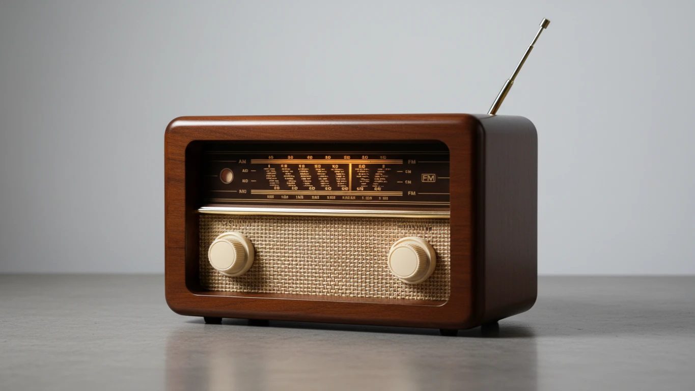 Vintage-Style Tabletop Radio
