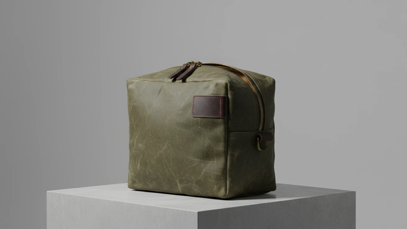 Waxed Canvas Toiletry Bag