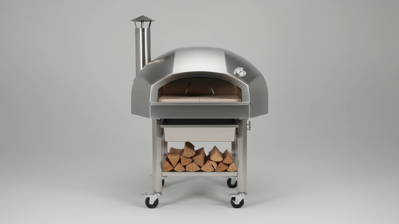Wood-Fired Stainless Steel Pizza Oven