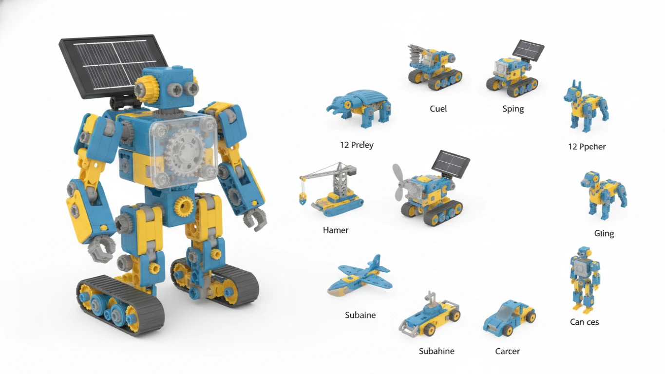 12-in-1 Solar Powered Robot