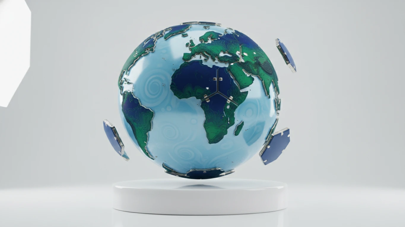 3D Magnetic Globe Puzzle