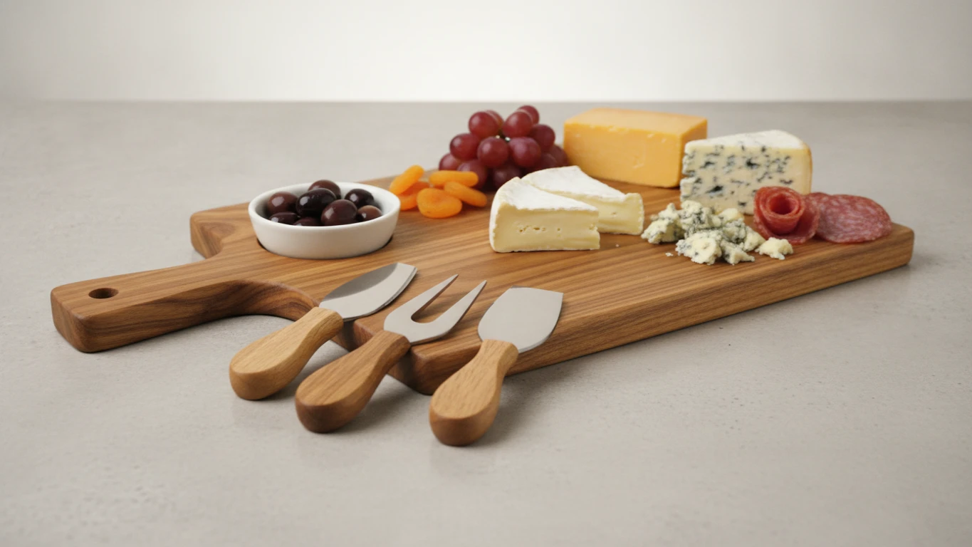 Acacia Wood Charcuterie Serving Set