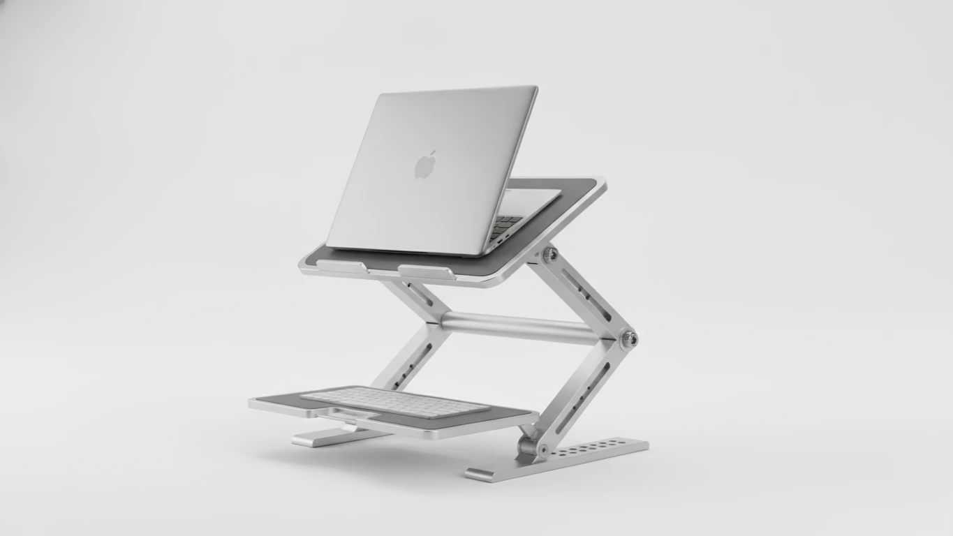 Adjustable Aluminum Laptop Standing Riser