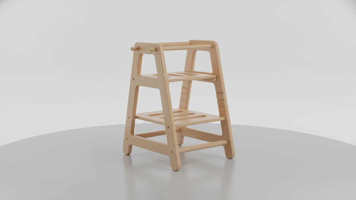 Adjustable Kitchen Helper Stool