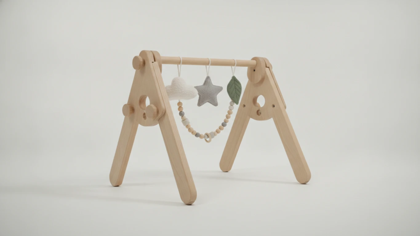 Adjustable Wooden Play Gym