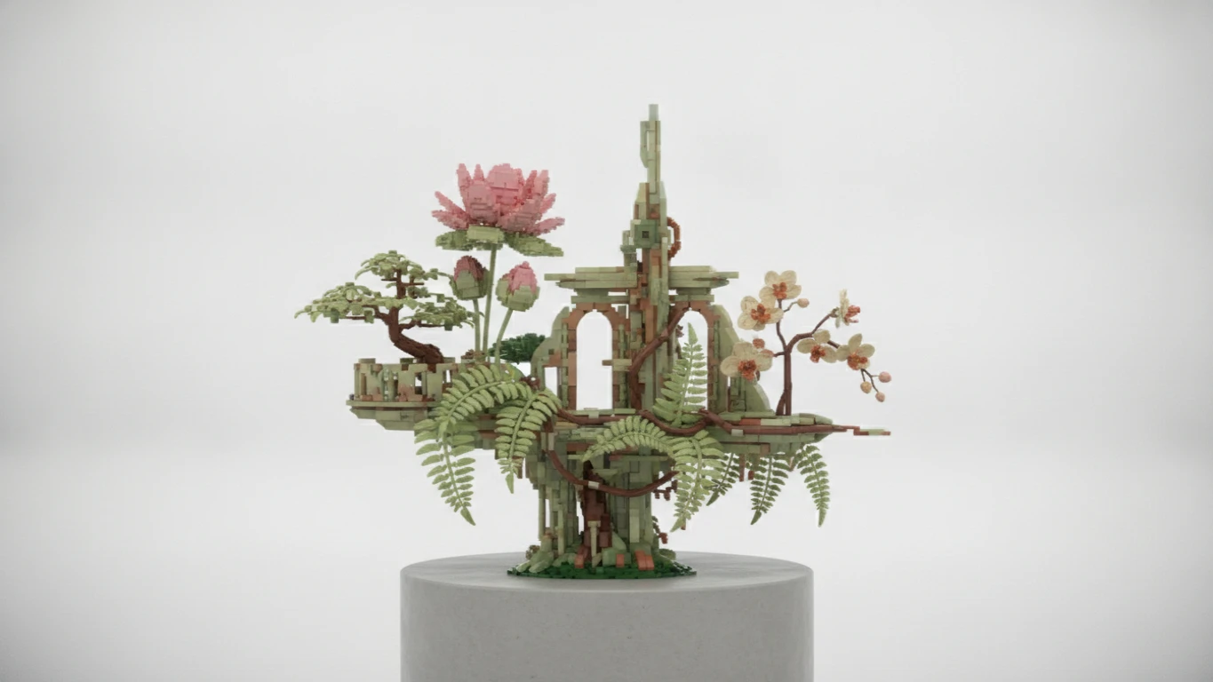 Adult Botanical Building Block Sculpture
