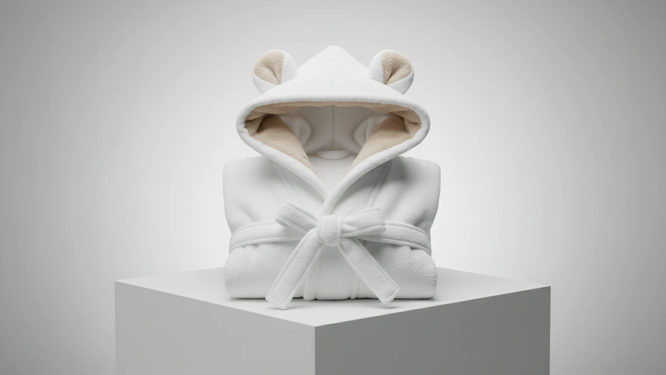 Animal-Eared Hooded Bath Robe