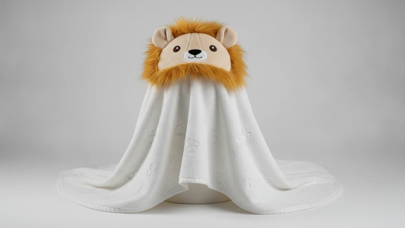 Animal-Themed Hooded Bath Towel