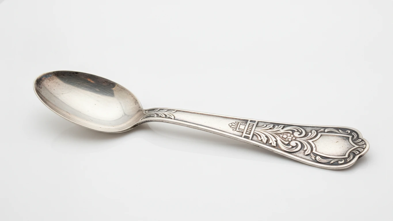 Antique-Style Stamped Silver Spoon