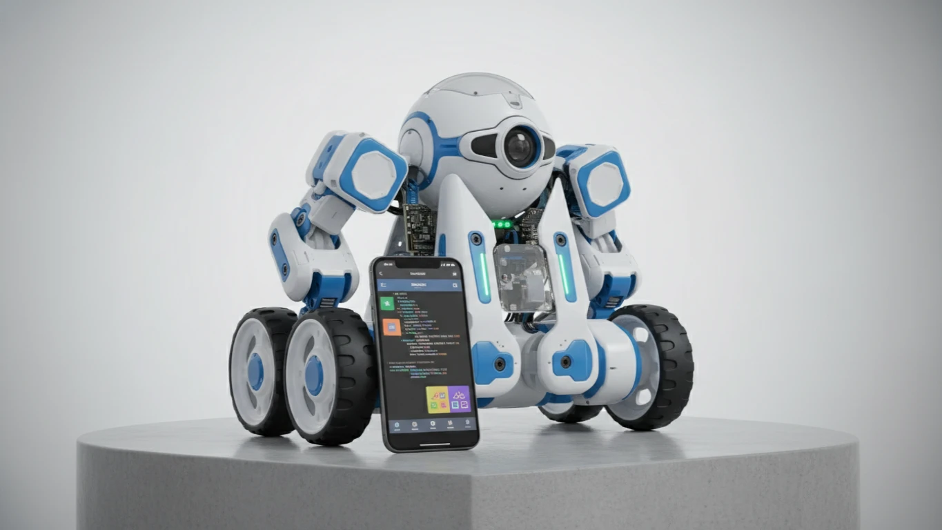 App-Enabled Coding Robot