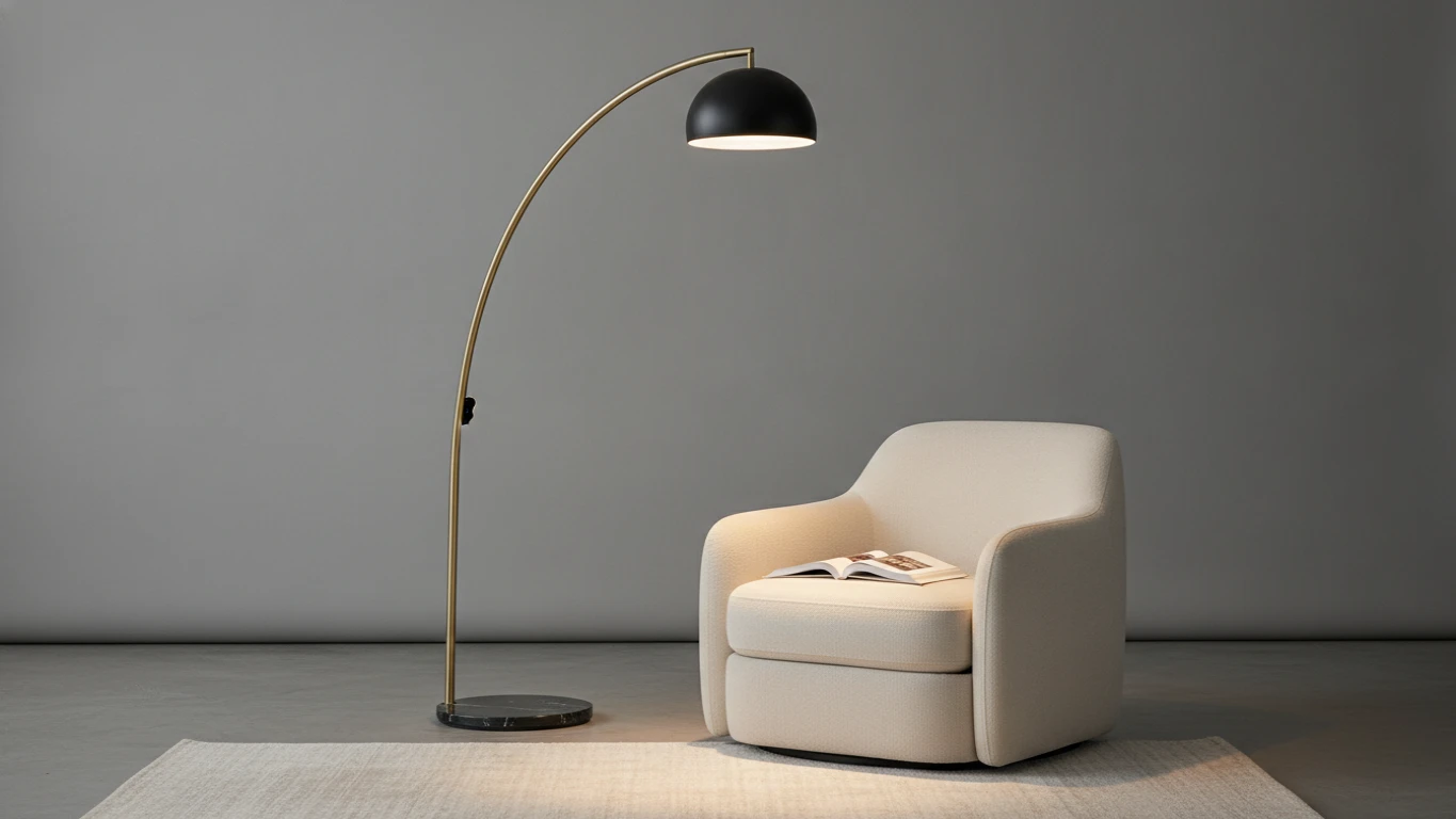 Arched Dimmable Reading Floor Lamp