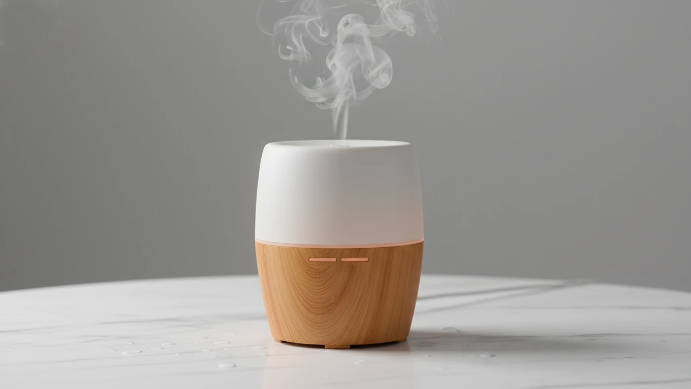 Aromatherapy Essential Oil Diffuser with Wood Finish